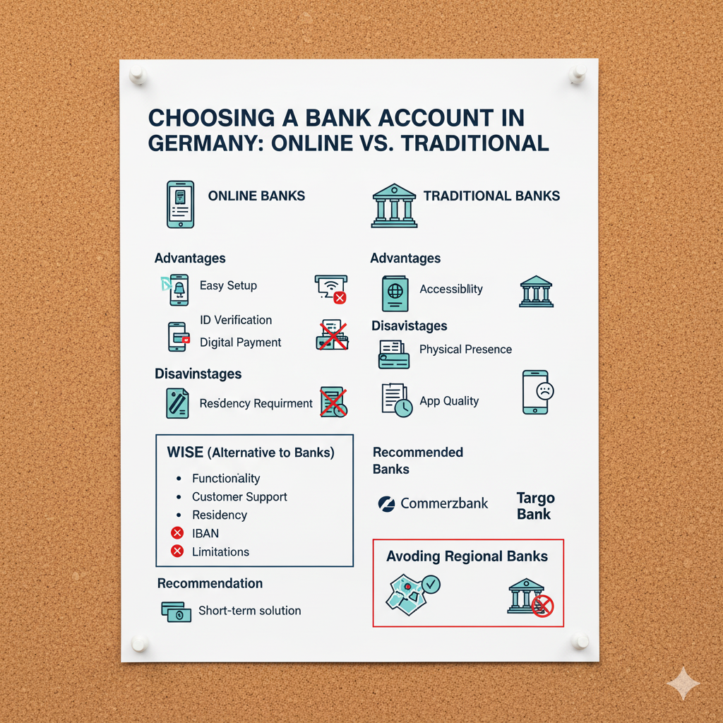 Choosing a Bank Account in Germany: Online vs. Traditional